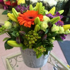 Posy with Grey Vintage Vase